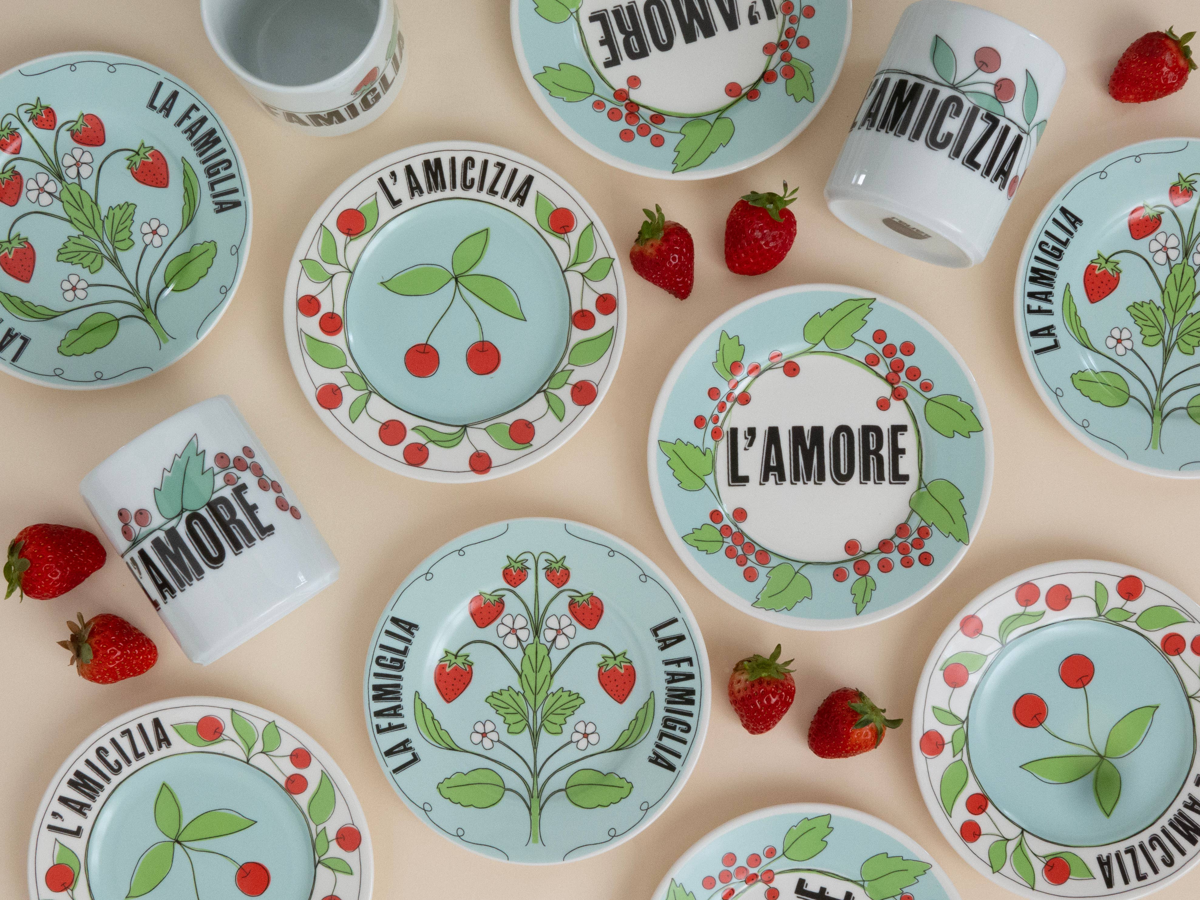 ilaria.i - Vente Assiette - L'AMORE - Assiette en porcelaine avec écriture2