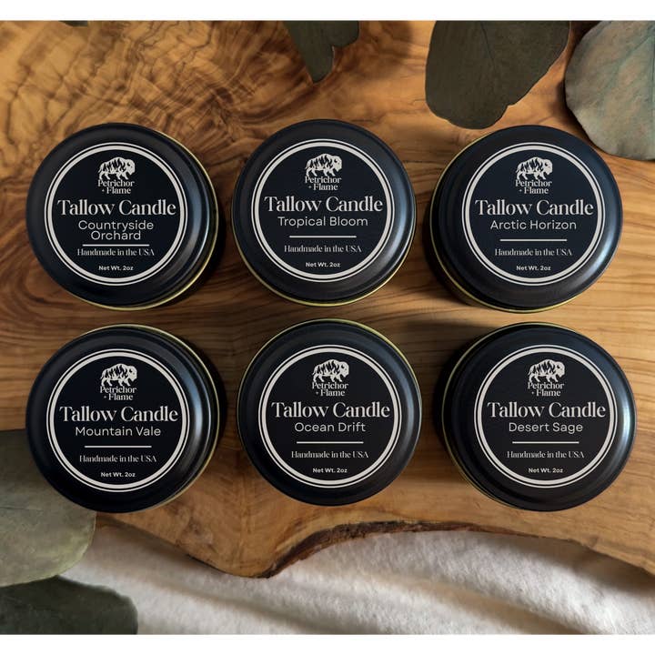 Tallow Candle Gift Sets for wholesale by Petrichor+Flame