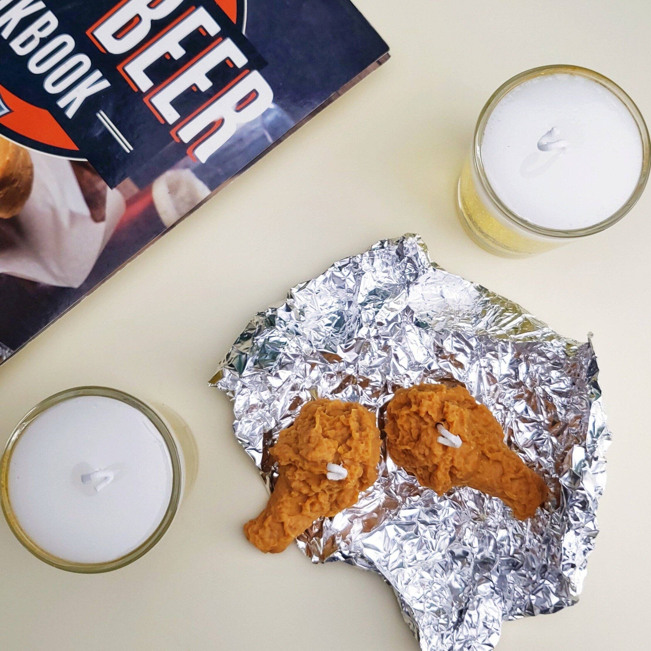 Duckling Candle - Wholesale Novelty Candle - Fried Chicken Candles Crispy Fried Chicken Wing Candles2