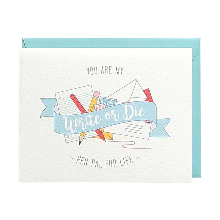 Write or Die for wholesale by Miss Print Paper