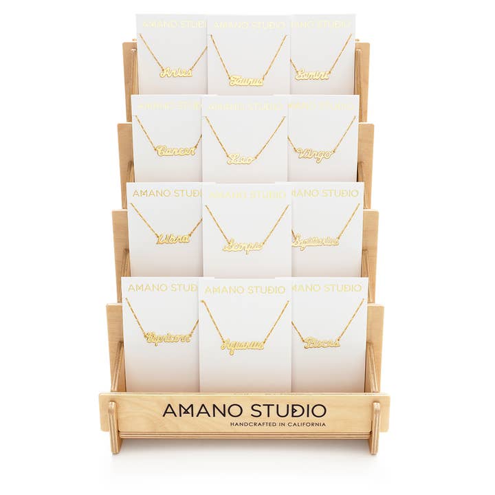 Zodiac Script ketting pakket voor wholesale door Amano Studio