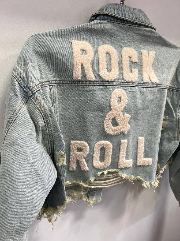 Trio Urban - Wholesale Denim Jacket - Women's - Rock and Roll Crop Denim Jacket10