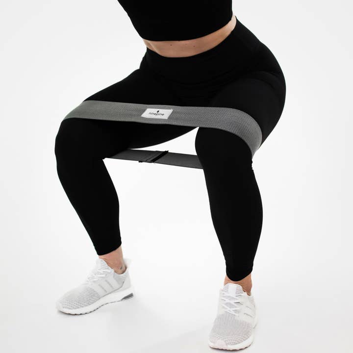 Black grey Fabric Resistance Band (2-pack) for wholesale on Faire4