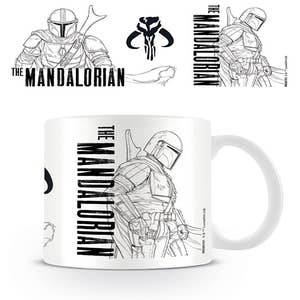 Uncanny Brands Mandalorian Grogu Mug Warmer wit h Molded Mug 