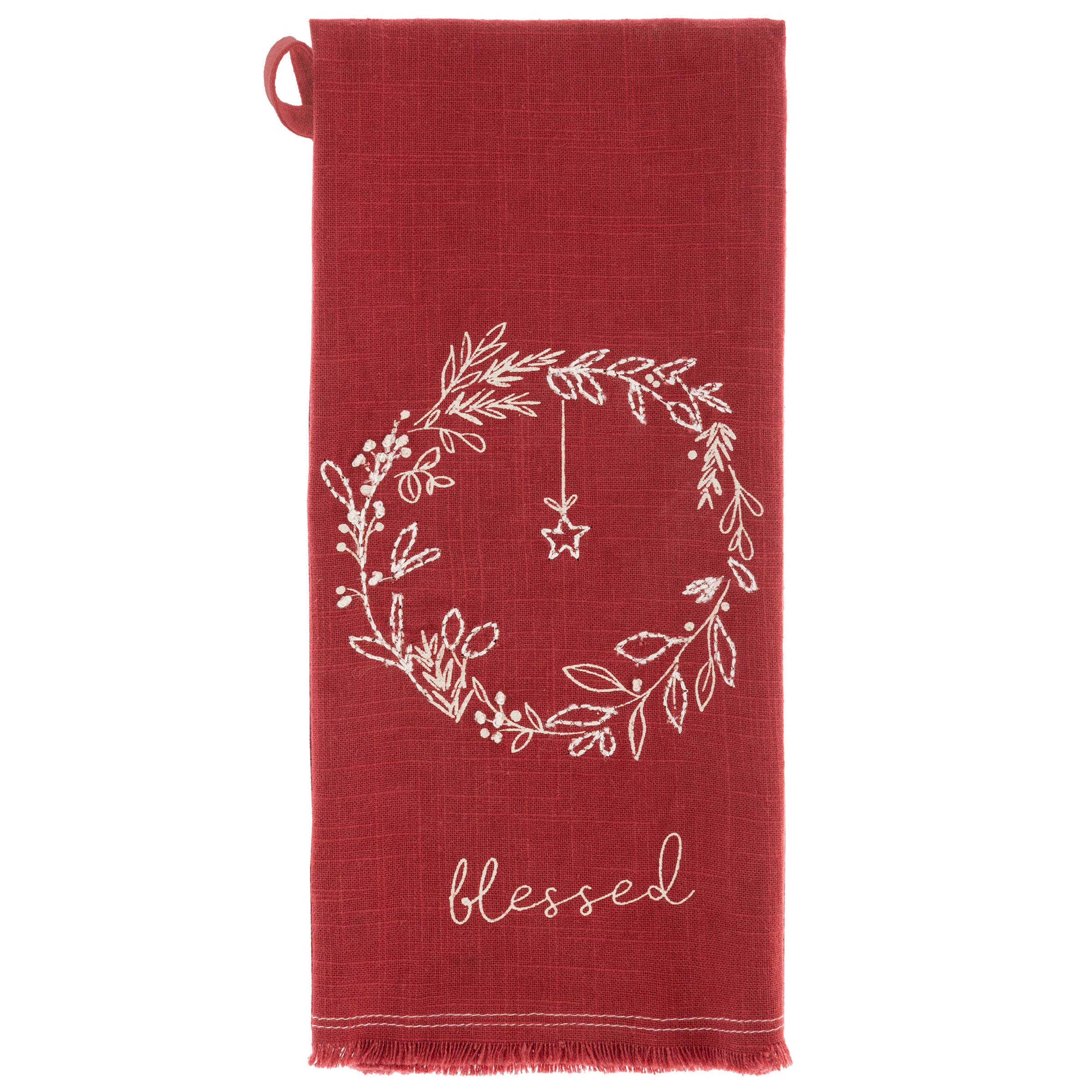 Karma - Wholesale Tea Towel - Embroidered Cotton Tea Towels2