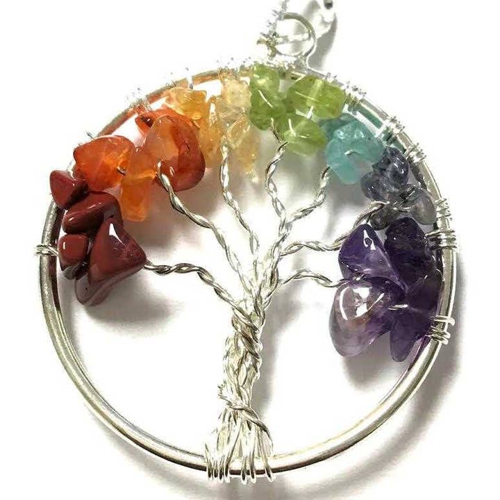Pendant Tree Of Life 7 Chakras for wholesale by Vrinda