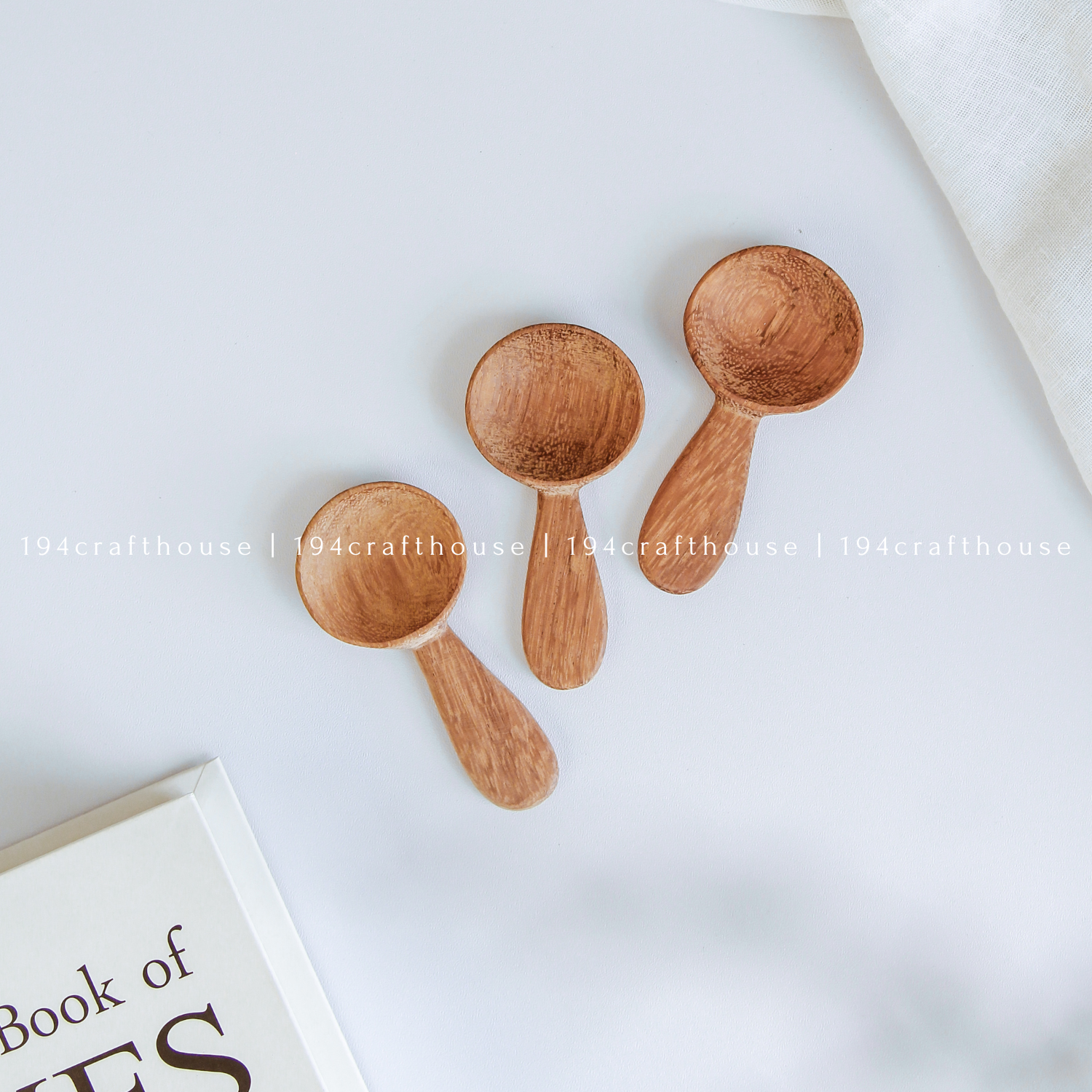 194 Craft House - Wholesale Kitchen Spoon - Small Wooden Spoons, Wooden Scoops - Home Decor and Gifts0