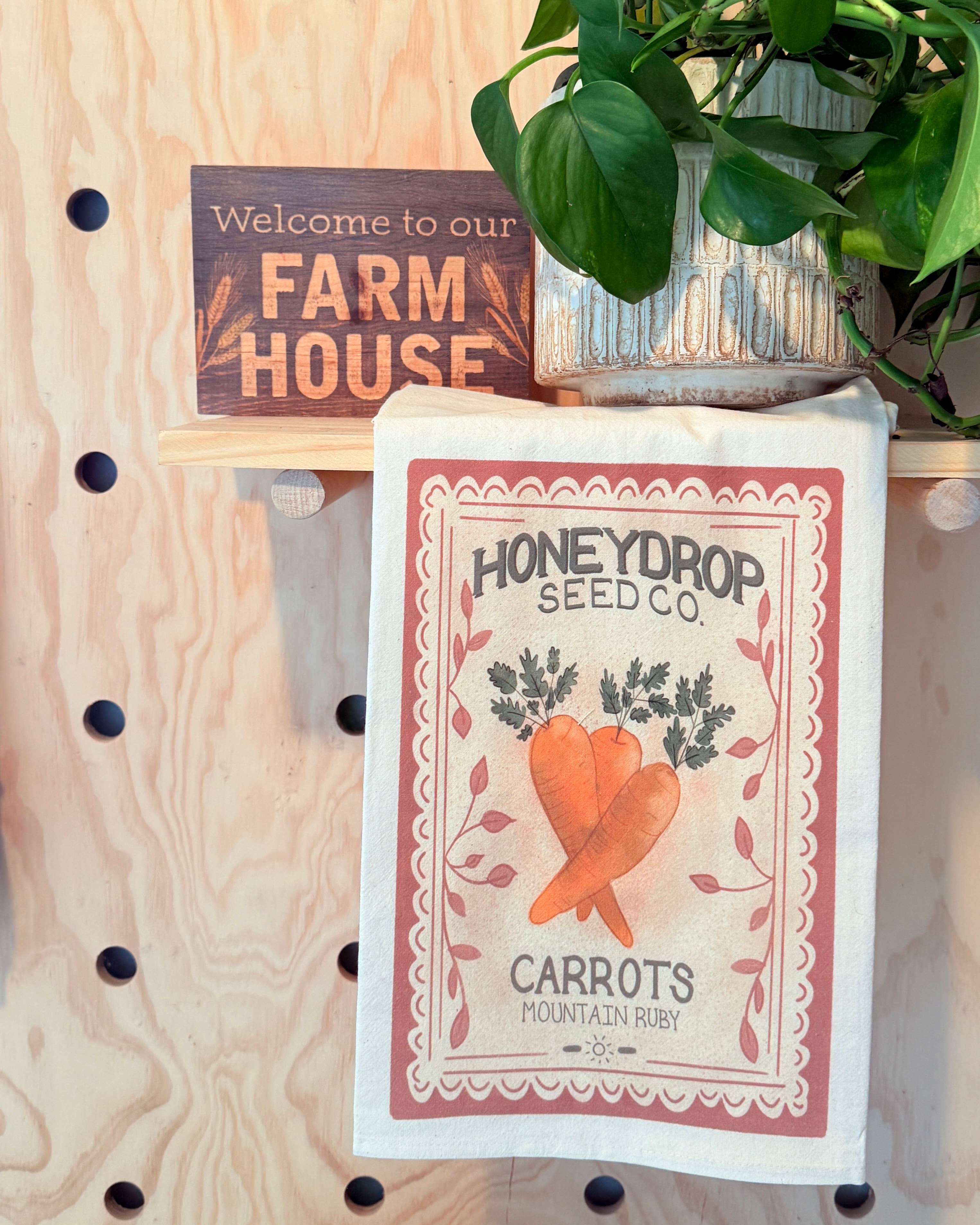 Quirks of Art co. - Wholesale Tea Towel - Flour Sack Tea Towel | Wildflowers | Seed Packet5