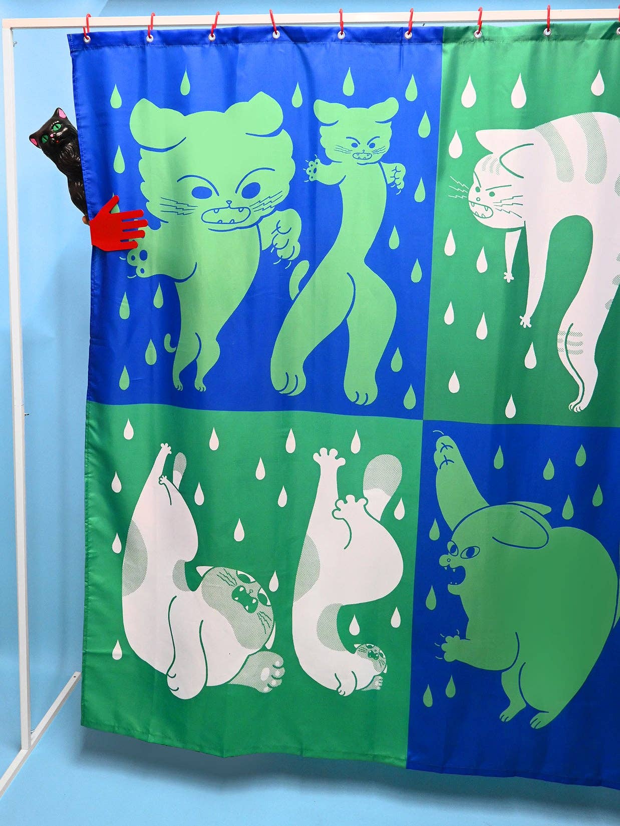 Natali Koromoto - Wholesale Shower Curtain - "DRY CATS" Shower curtain5