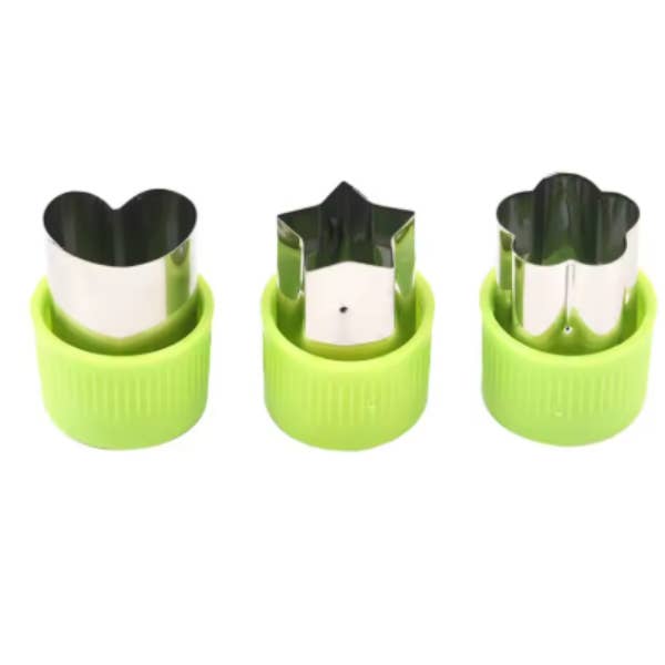 GulleeGadgets - Wholesale Kitchen tool/gadget - Star Heart Vegetable Cutter Set – 3Pcs Stainless Tools2