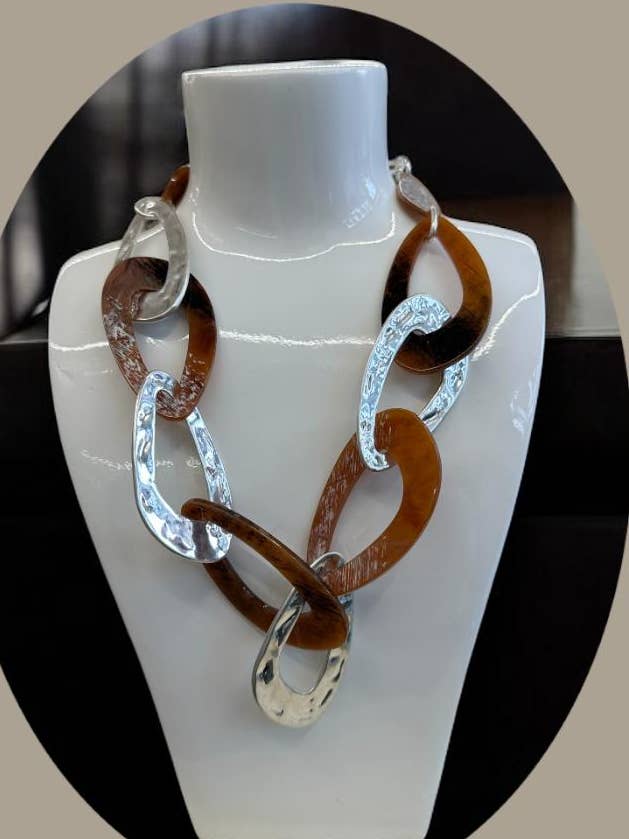 Bold Statment Link Necklaces(9022291040 for wholesale by Sunshine Fashion Accessories