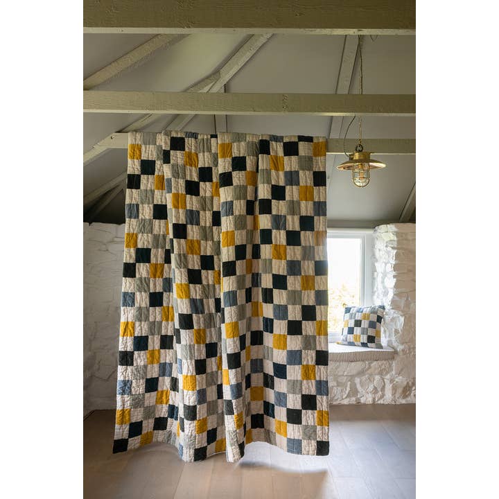 Velvet Remnant Patchwork Bedspread for wholesale on Faire2