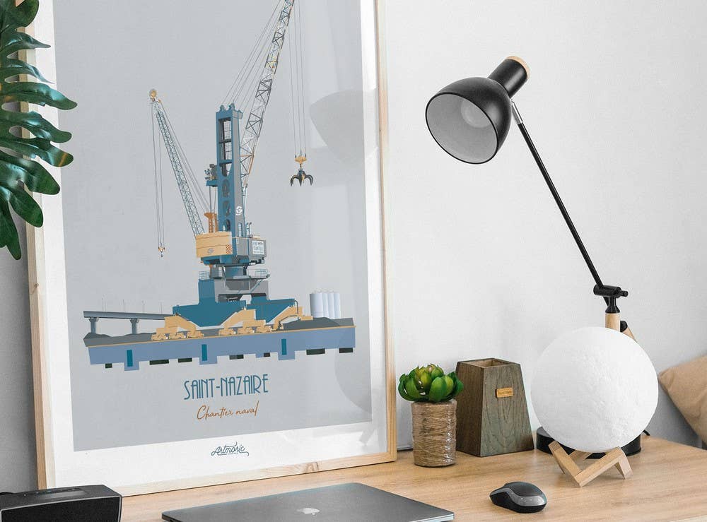 Artmoric - Venta al por mayor Ilustración - Saint-Nazaire/Astillero1