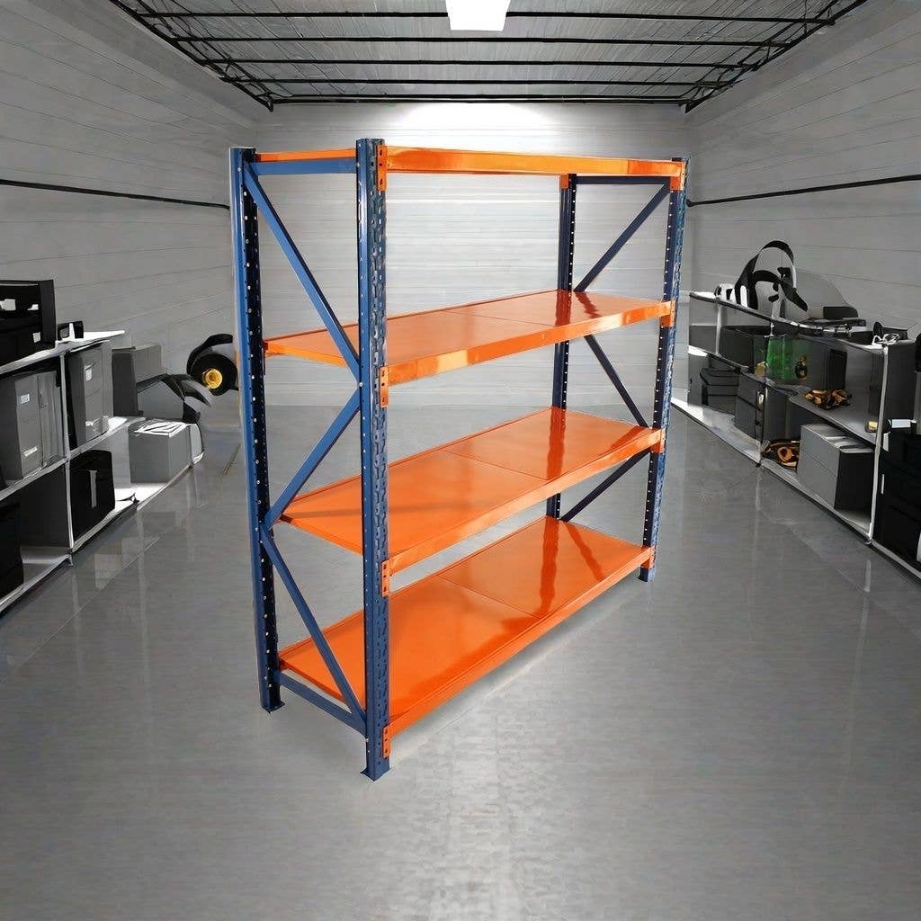 as Pic Garage shelves Heavy Duty - 4400 lbs garage storage 4 levels, adjustable metal shelving units and storage, industrial shelves utility shelves for commercial store tools gym for wholesale on Faire7