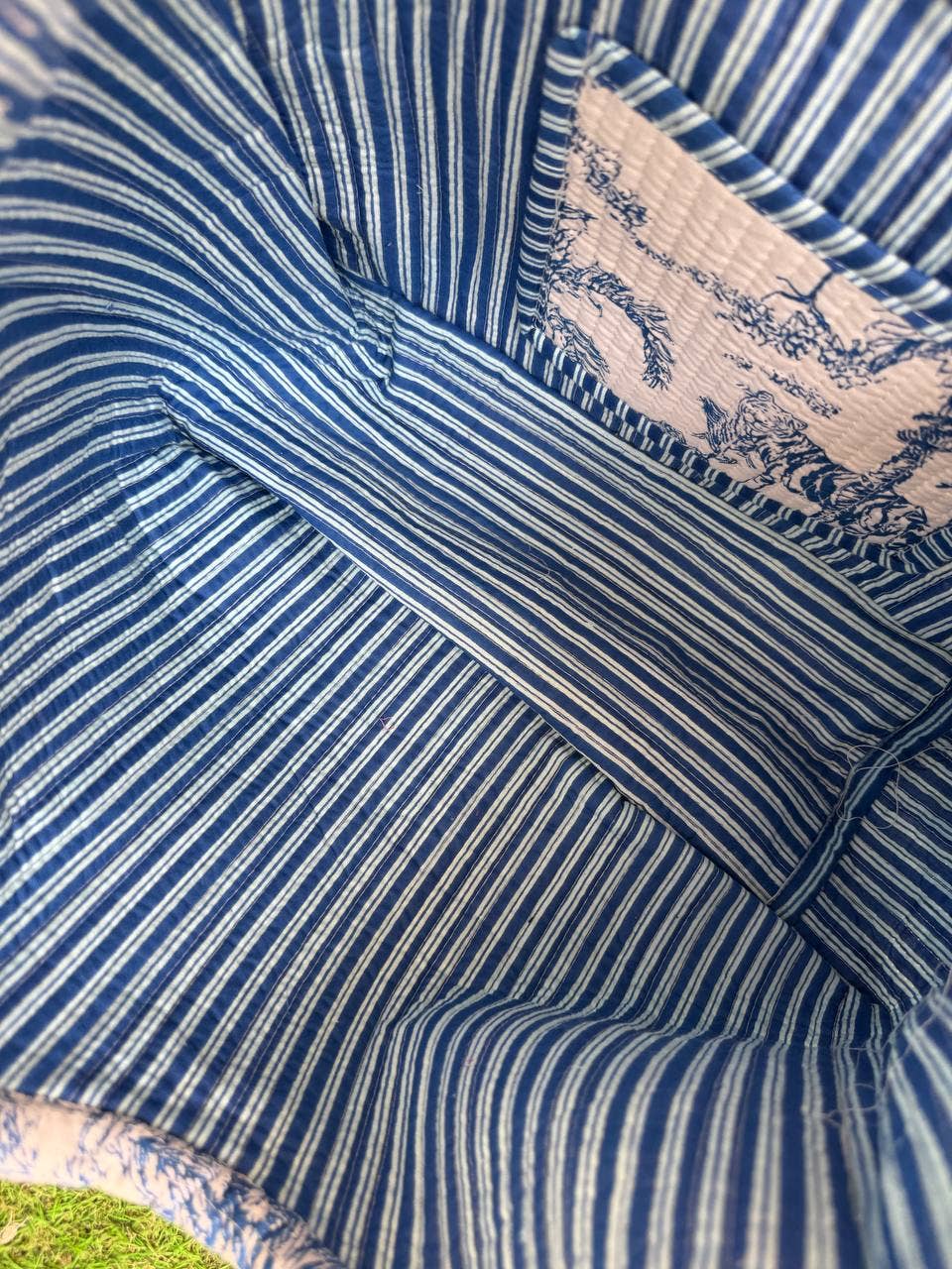 bhavnas boutique – Sacola - Mulher por atacado – Bolsa de Algodão Estampada e Acolchoada - Sacola de Compras5