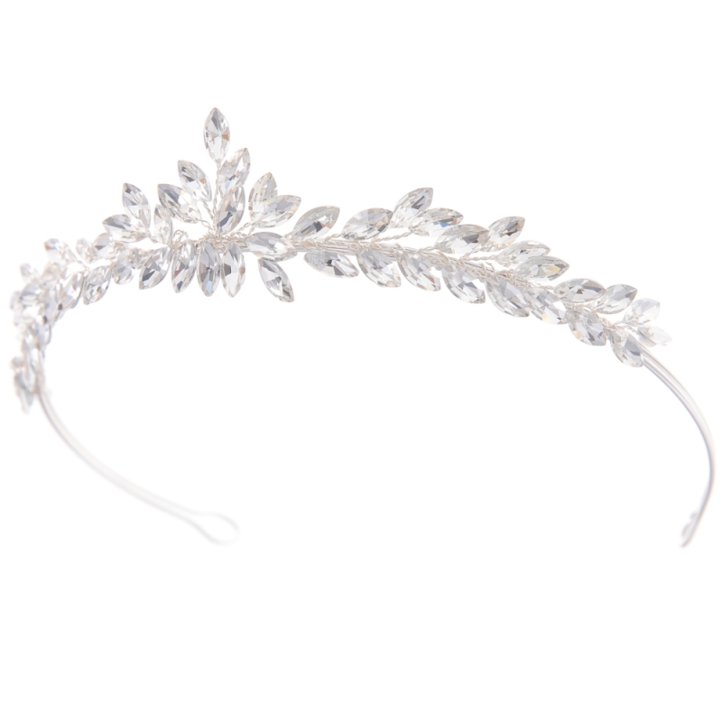 Athena Bridal Jewellery - Wholesale Tiara - Women's - ATHENA COLLECTION - DAINTY DIVA TIARA - AHB204 -SILVER
8