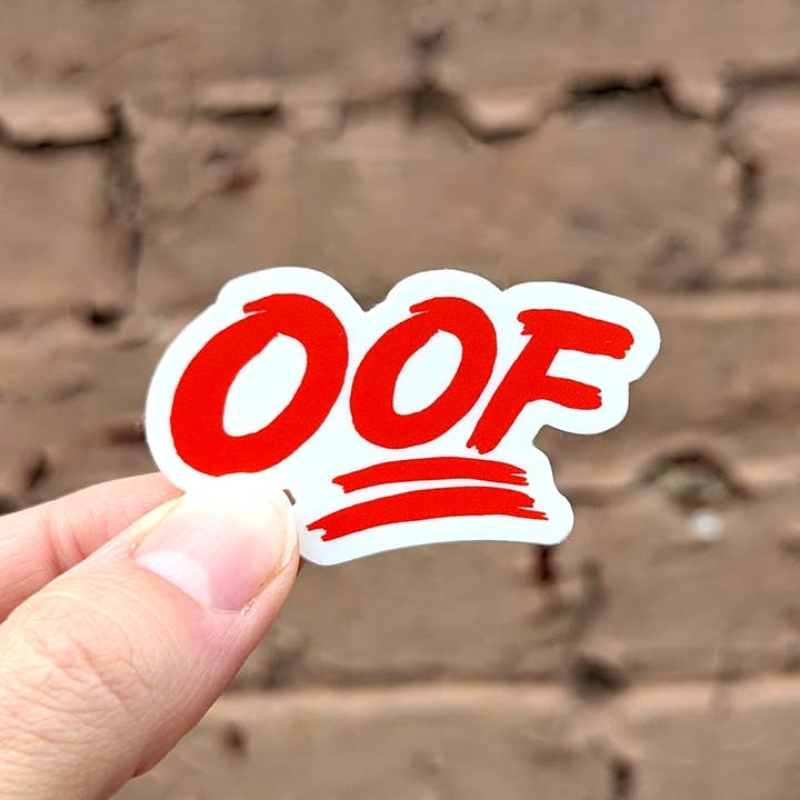 Bolts and Stars - Wholesale Sticker - Funny Oof Emoji Sticker