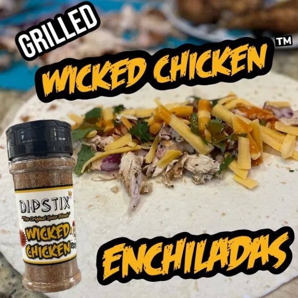 DIPSTIX - Wholesale Rub - Wicked Chicken; Premium Poultry Rub