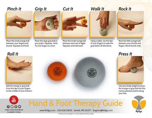 Rollga - Wholesale Fitness Equipment - Rollga Hand and Foot Therapy Kit1