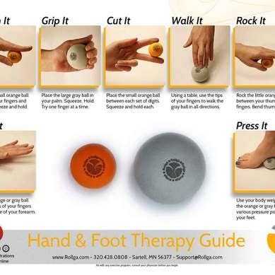 Rollga - Wholesale Fitness Equipment - Rollga Hand and Foot Therapy Kit1