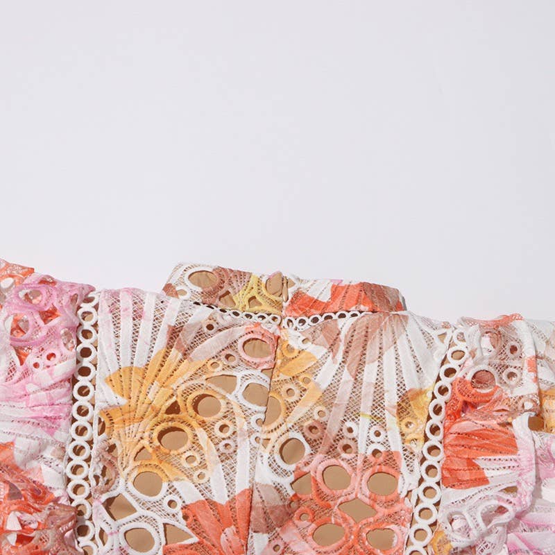 Productseeker – Vestido - Mulher por atacado – Vestido midi elegante sem mangas em renda bordada com flores16