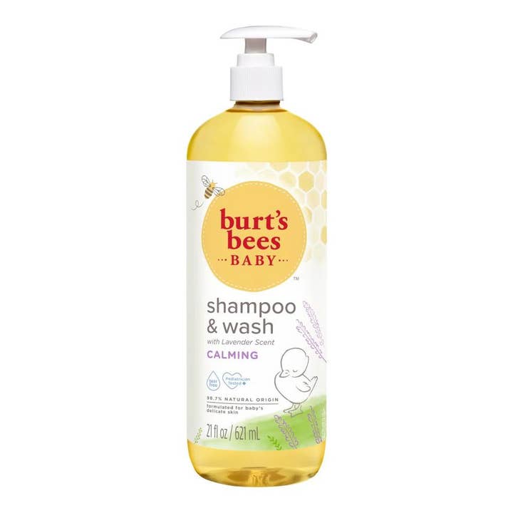Baby Calming Tear-Free Shampoo & Wash 21 fl. oz. Pump Bottle for wholesale by Burt's Bees