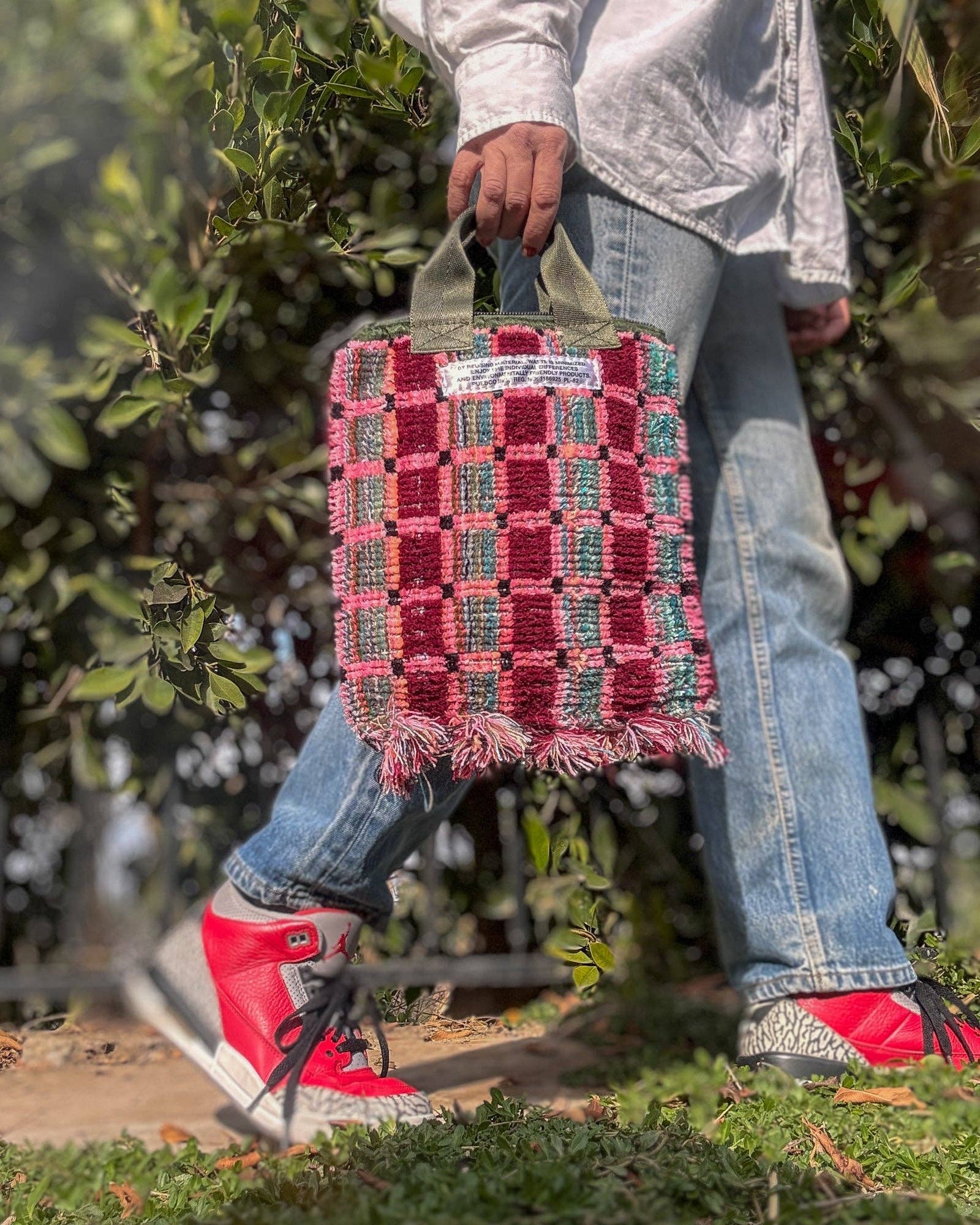 Puebco - Wholesale Tote Bag - Women's - TRUCK SEAT FABRIC SMALL TOTE32