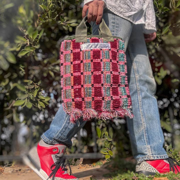 Puebco - Wholesale Tote Bag - Women's - TRUCK SEAT FABRIC SMALL TOTE32