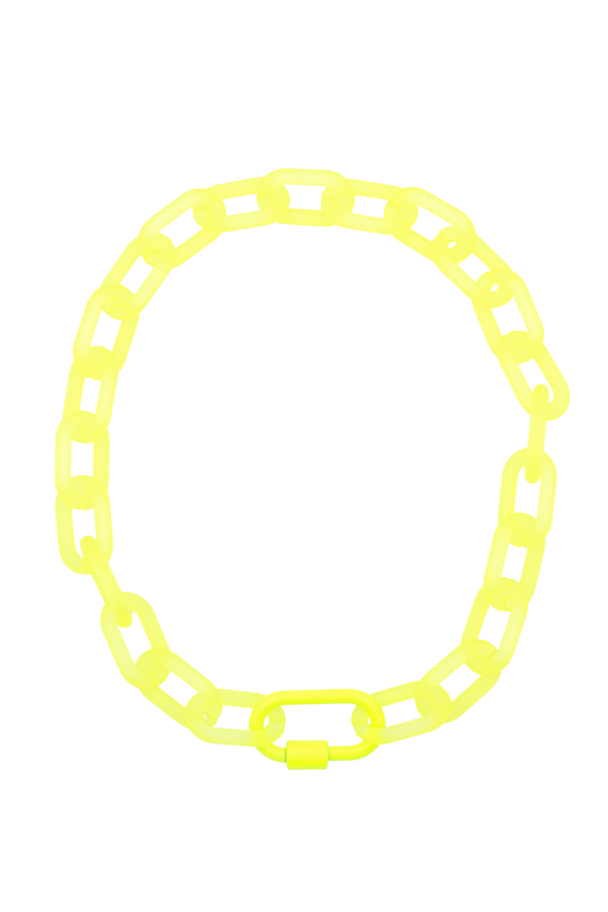 Woman Shops World – wholesale Link & chain necklace – Acrylic Snap Link Necklace w/ Enamel Carabiner Clasp1