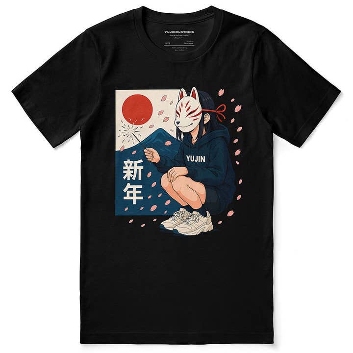 T-shirt Kitsune Spark Sakura pour la vente par YUJIN CLOTHING