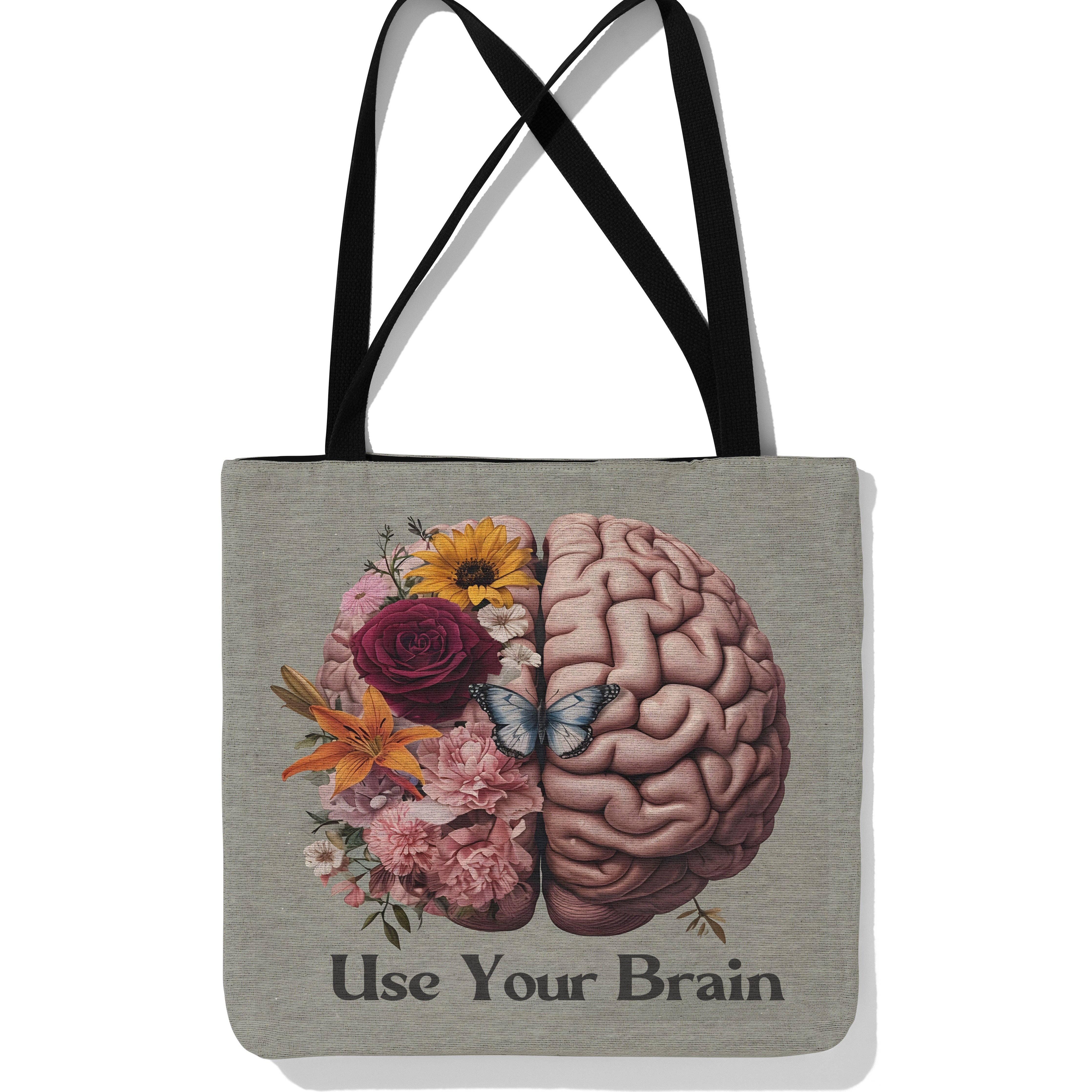 MagicMerchEmporium - Wholesale Tote Bag - Unisex - Use Your Brain Woven Tote Bag0