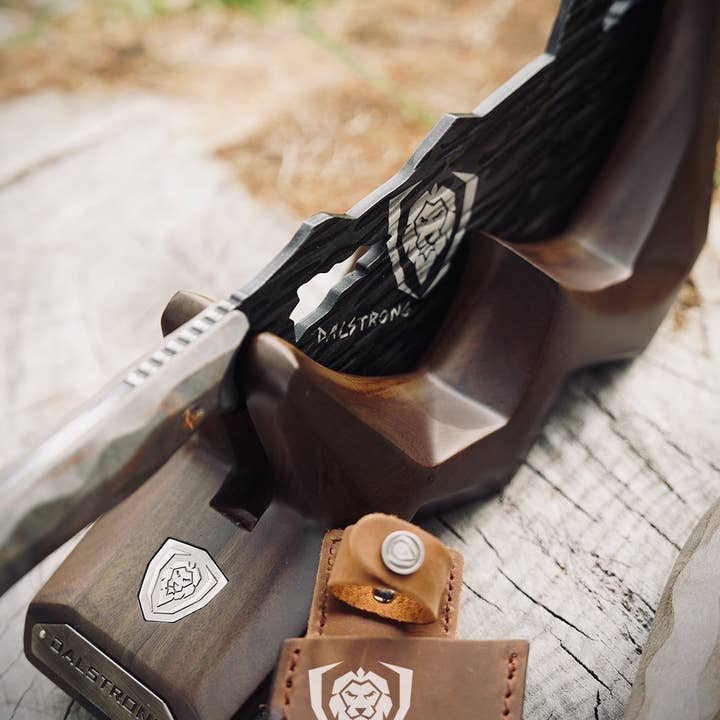 Dalstrong - Wholesale Kitchen/Utility Knife - Obliterator Cleaver Knife | Acacia Wood Stand | The Barbarian Series™ | Dalstrong ©12