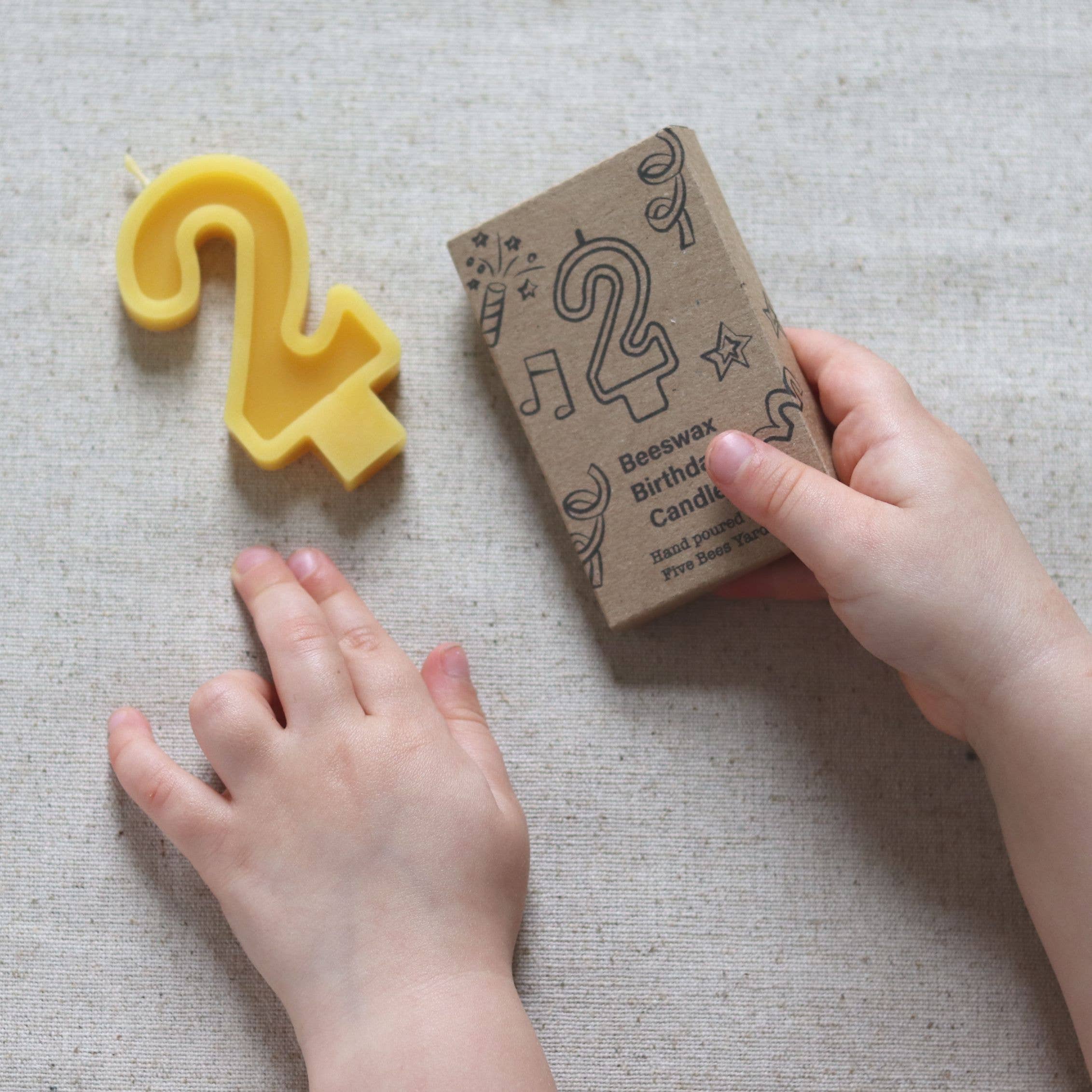 Five Bees Yard – wholesale Tårtljus – Födelsedag ljus nummer | Bivax födelsedagstårta ljus4