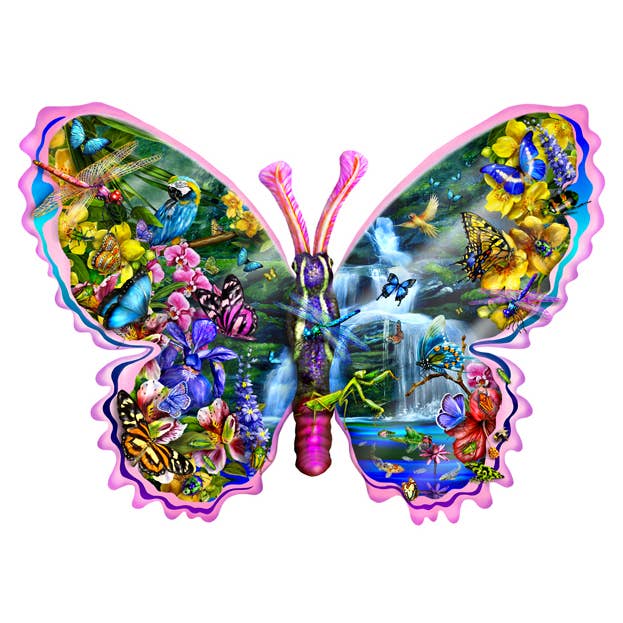 SunsOut - Wholesale Puzzle - Adult - 0707 Butterfly Waterfall Puzzle