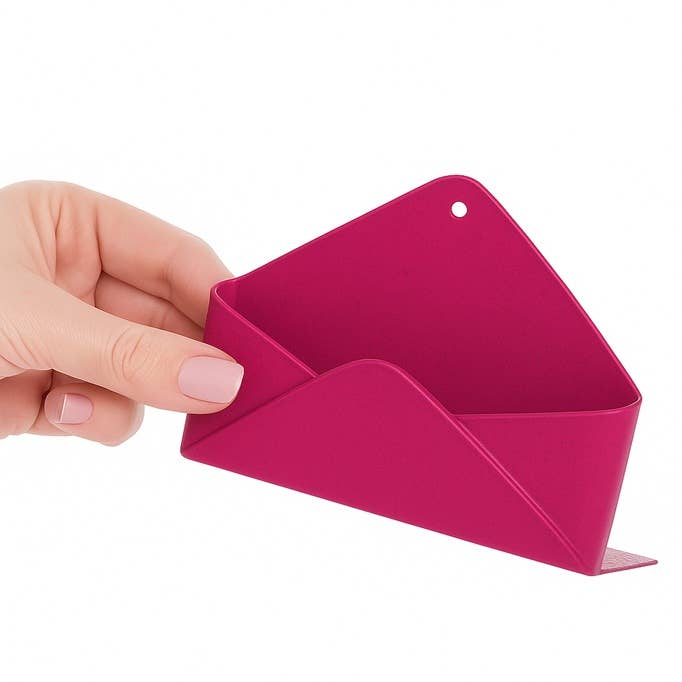 Factory Direct Craft – wholesale Basket –  Metal Envelope Business Card Holder - Select Color5