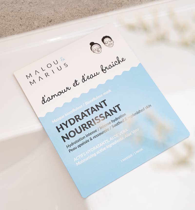 Malou & Marius – wholesale Skincare face mask – Bio-cellulose face masks of Love and Fresh Water3
