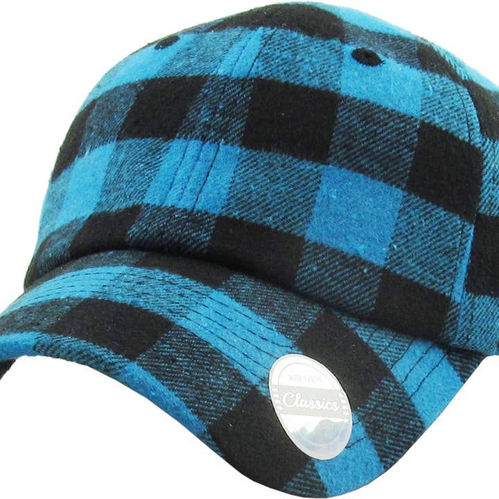KBETHOS - Wholesale Baseball Cap - Unisex - Plaid Baseball Cap