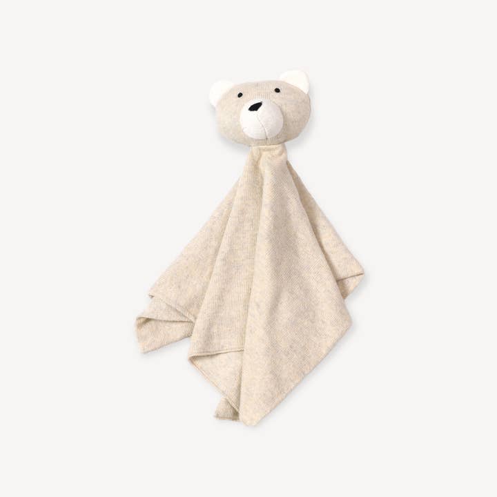 Viverano Organics - Vendita all'ingrosso Copertina doudou - Neonati - Bear - Coperta di sicurezza biologica Baby Lovey, tessuto per coccole