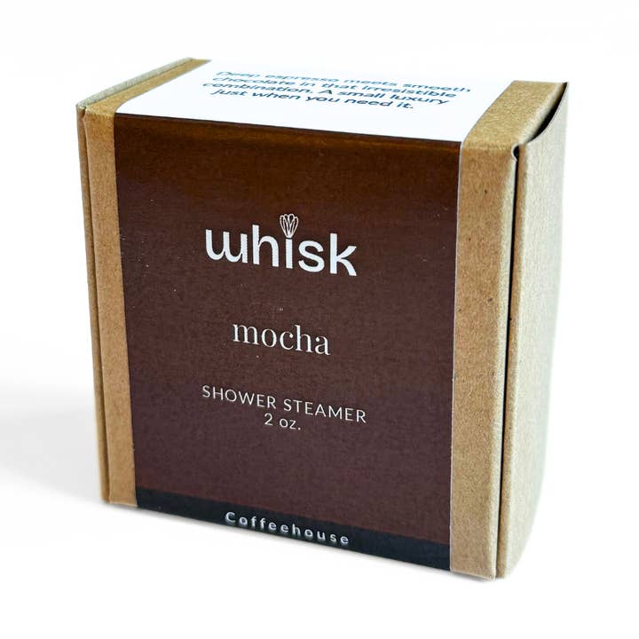 Shower Steamer | Mocha | 2 oz for wholesale by Whisk Aromatics