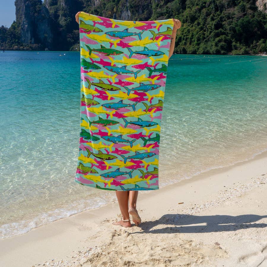 MicoFiber Velour Beach Towel for Sublimation Printing - 30 x 60