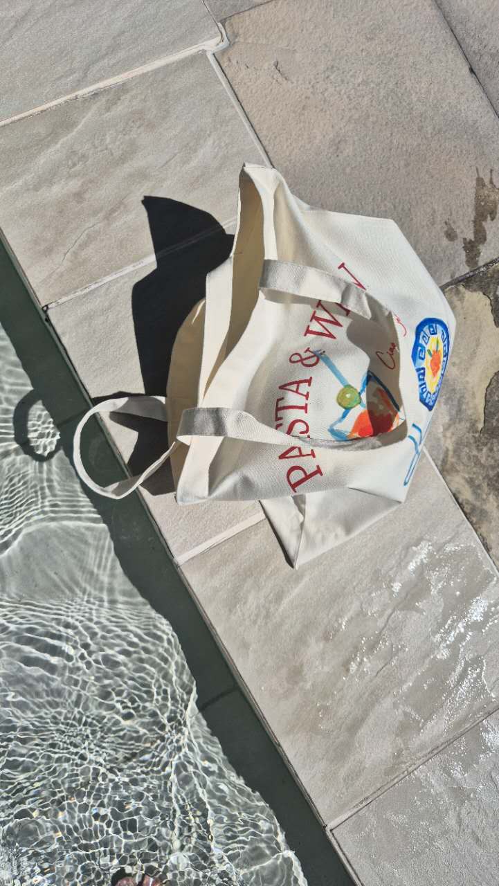 Melci Studio - Wholesale Tote Bag - Women's - Tote Bag Cute Pasta Club Hand Painted2