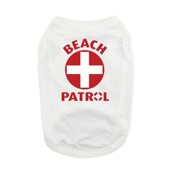 Doggie Design - Wholesale Pet Shirt - Dog - Beach Patrol Tank Top - White