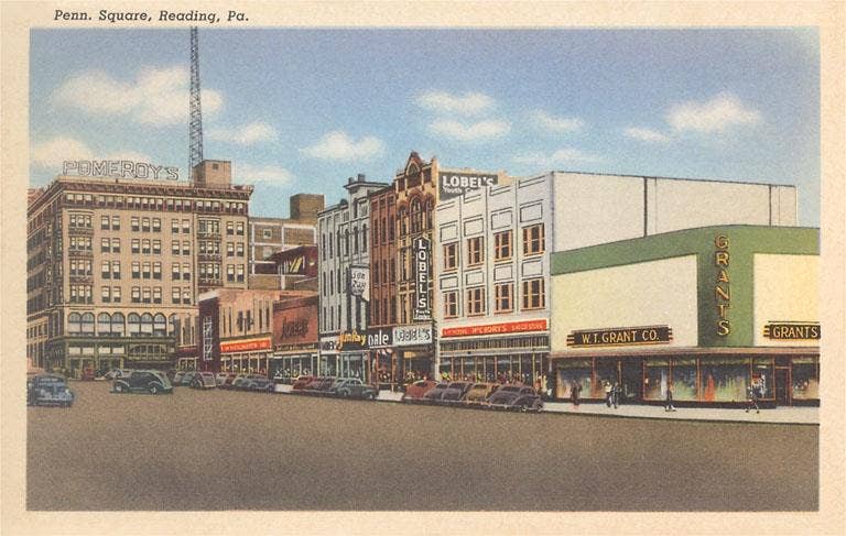 Found Image Press – wholesale Magnet – Magnet PA-578 Penn Square, Reading0