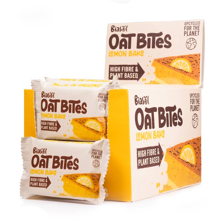 Haferbissen mit hohem Ballaststoffgehalt - Zitronenbacken 60g für den Großhandel von Biasol