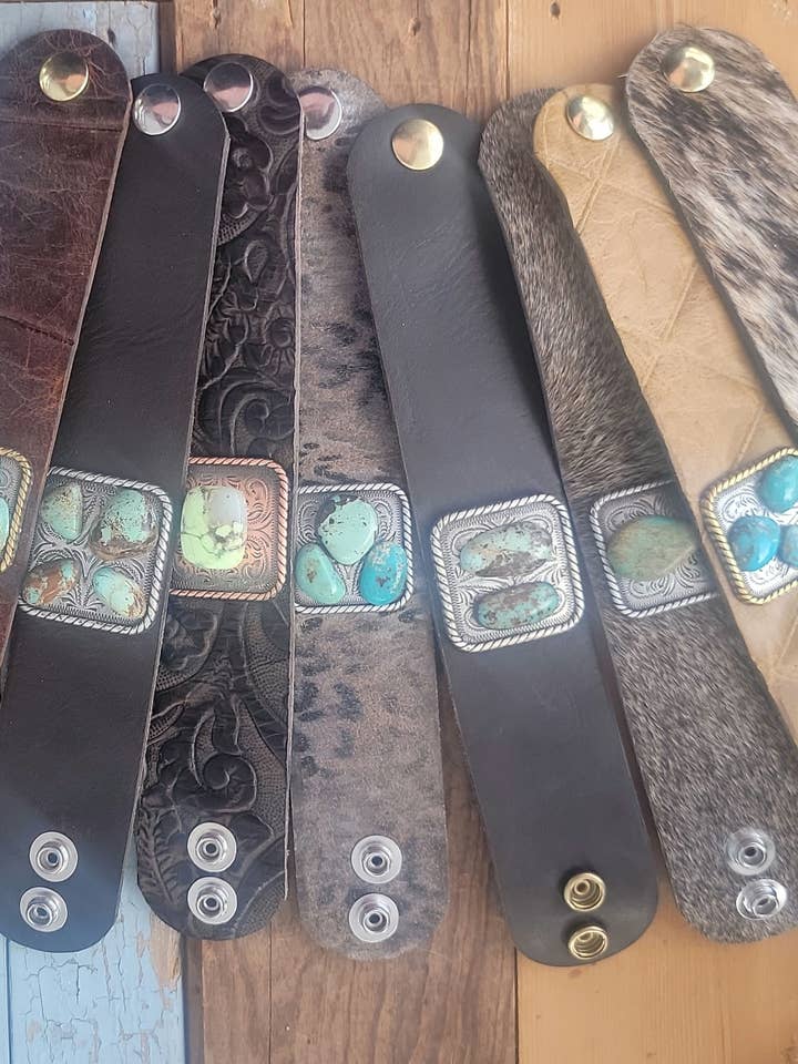 Turquoise Cuff armband voor wholesale door That's Just Bull