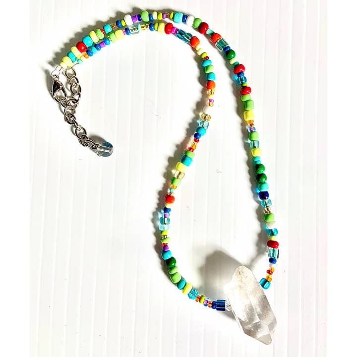 Colar de cristal de quartzo Chunk Boho por atacado de Spirit Shack