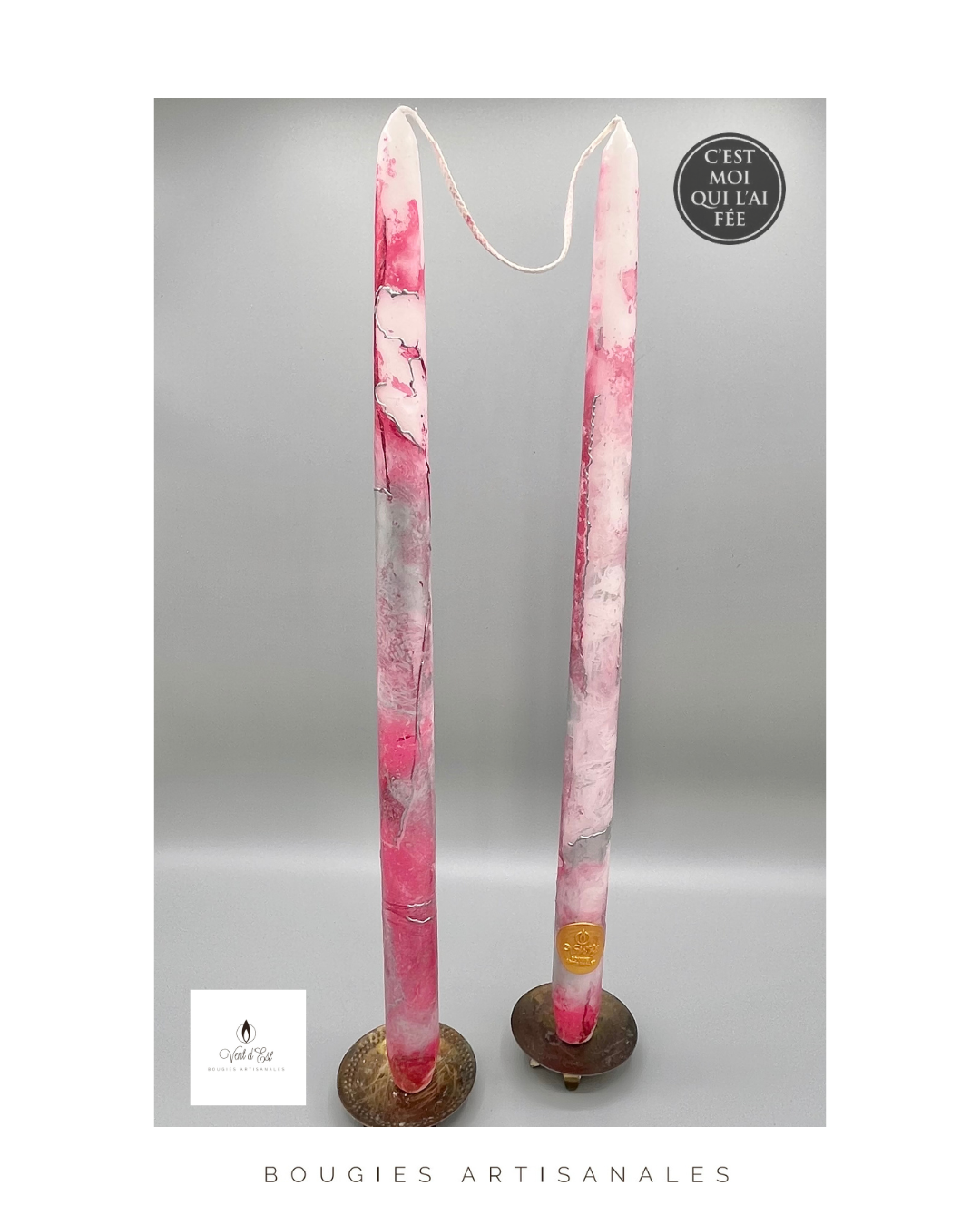 Bougies Vent d'Est - Wholesale Tapered Candle/Candlestick - Gold, Silver, and Trendy 2025 Colored Taper Candles6