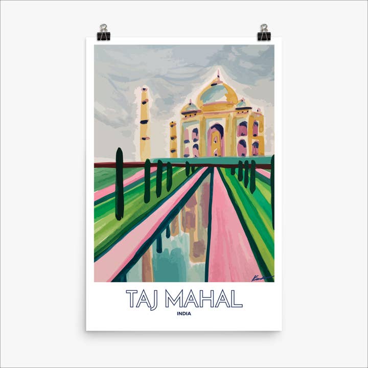 Lever de soleil sur le Taj Mahal pour la vente par Kim Lyon Design