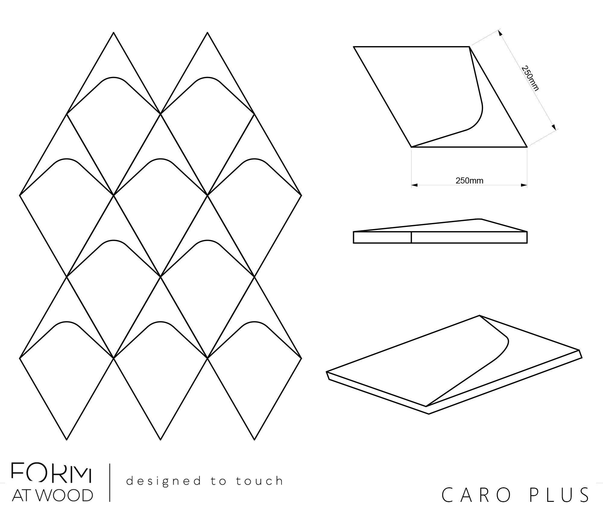 Dekostyl - Wholesale Decorative Panel - 3D Wall Panels CARO PLUS Handmade from Solid Wood13