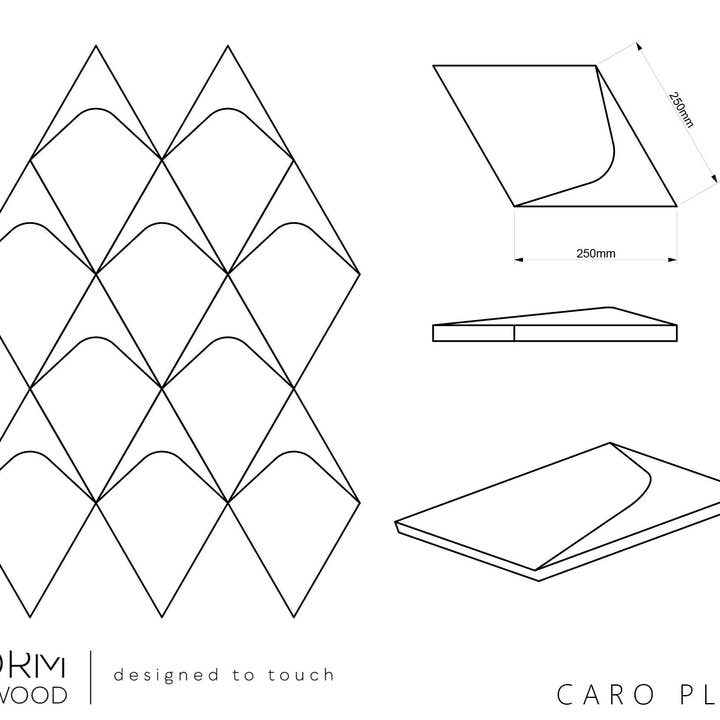 Dekostyl - Wholesale Decorative Panel - 3D Wall Panels CARO PLUS Handmade from Solid Wood13